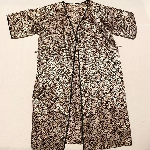 Natori Leopard Print Robe Kimono and Nightgown Womens Size 1X - Picture 7 of 16